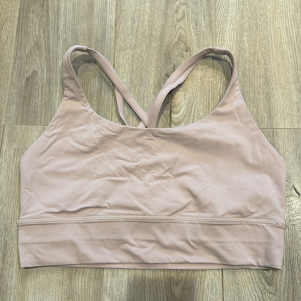 Lululemon Energy Longline bra light pink